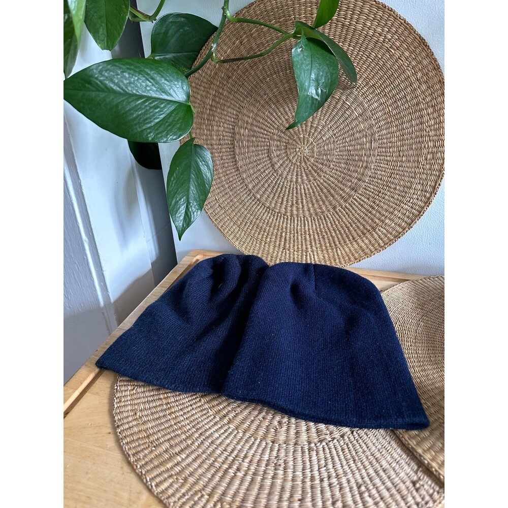 Two Blue Adult Beanie hats